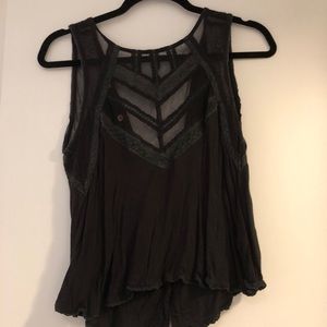 Free People: Black sleeveless top